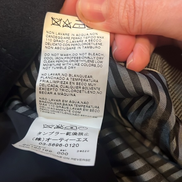 Max Mara Womens Tailored Wool Long Coat in Navy Blue Size US/CA 6 Fully Lined - Picture 11 of 12